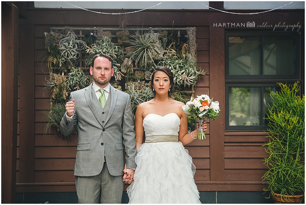 Durham Funky Alternative Wedding Couple