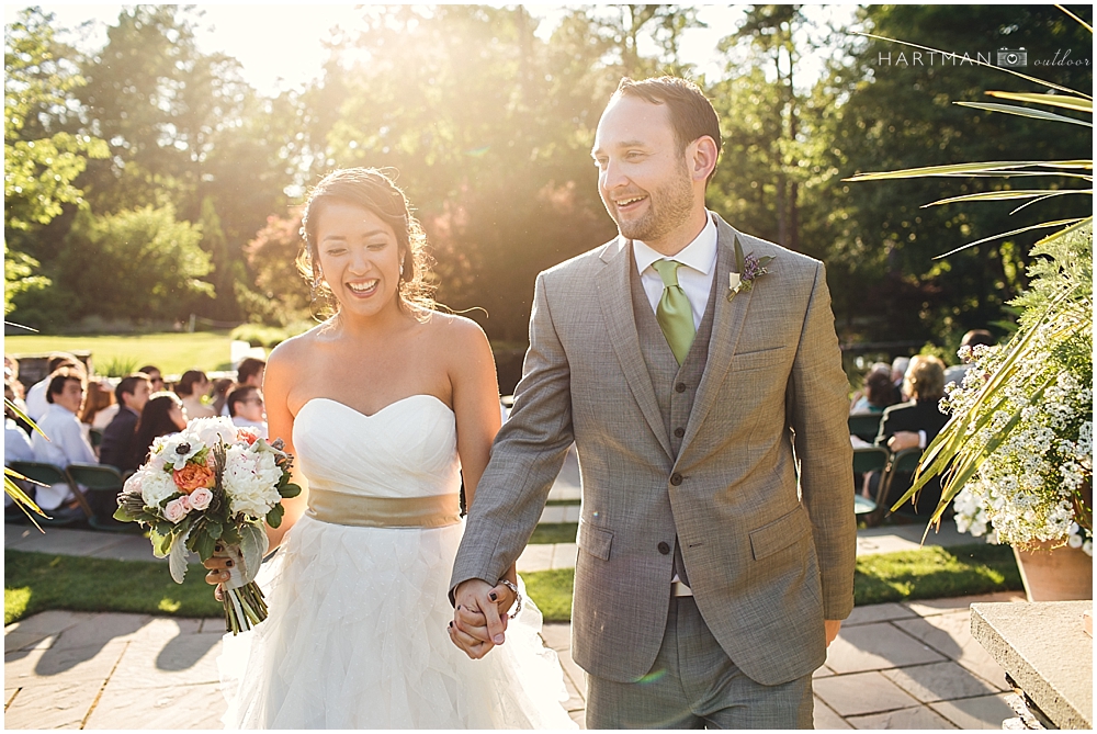 Sarah P. Duke Gardens Outdoor Wedding Ceremony 