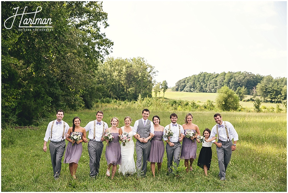 Greensboro Open Field Wedding Ceremony