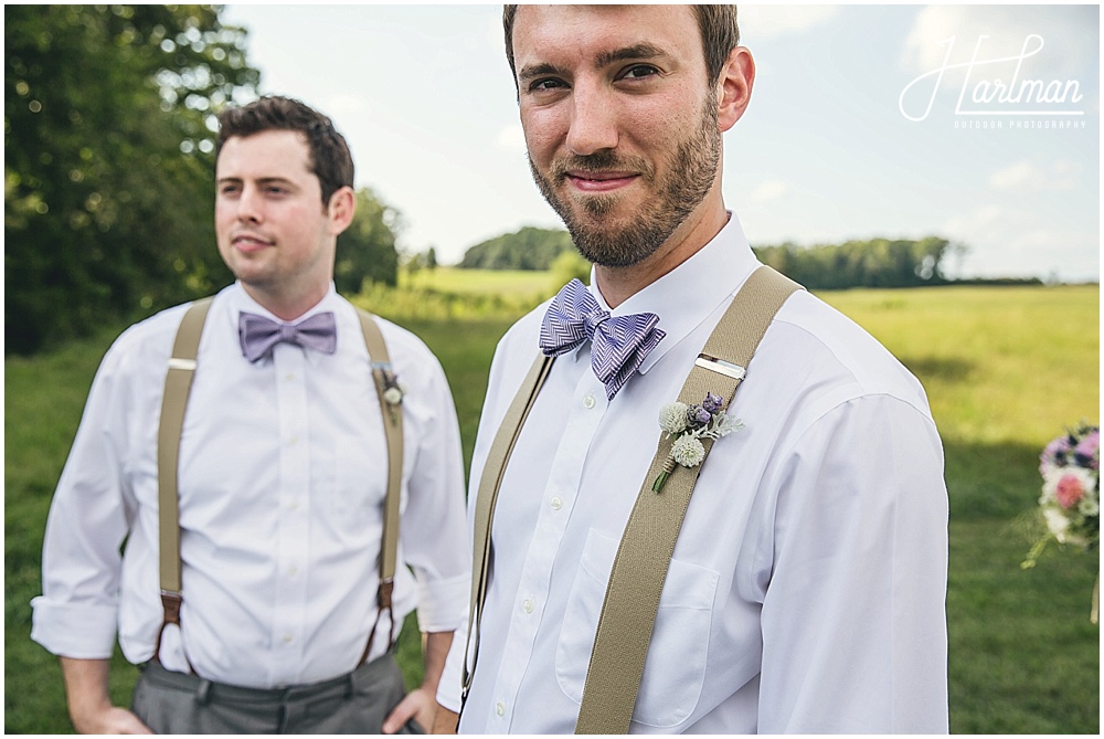 Lavender Bow Tie Groomsmen