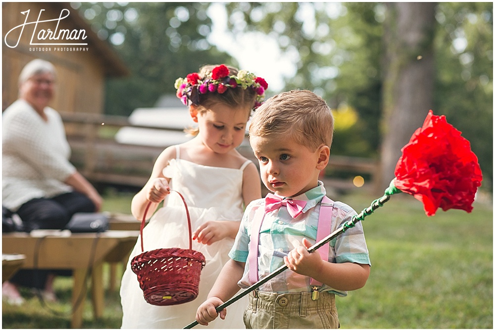 Raleigh Bohemian Flowergirl and Ringbearer