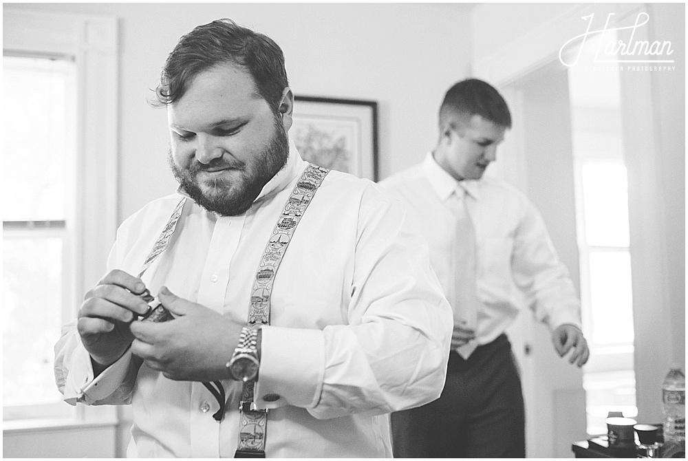 Groom Getting Ready