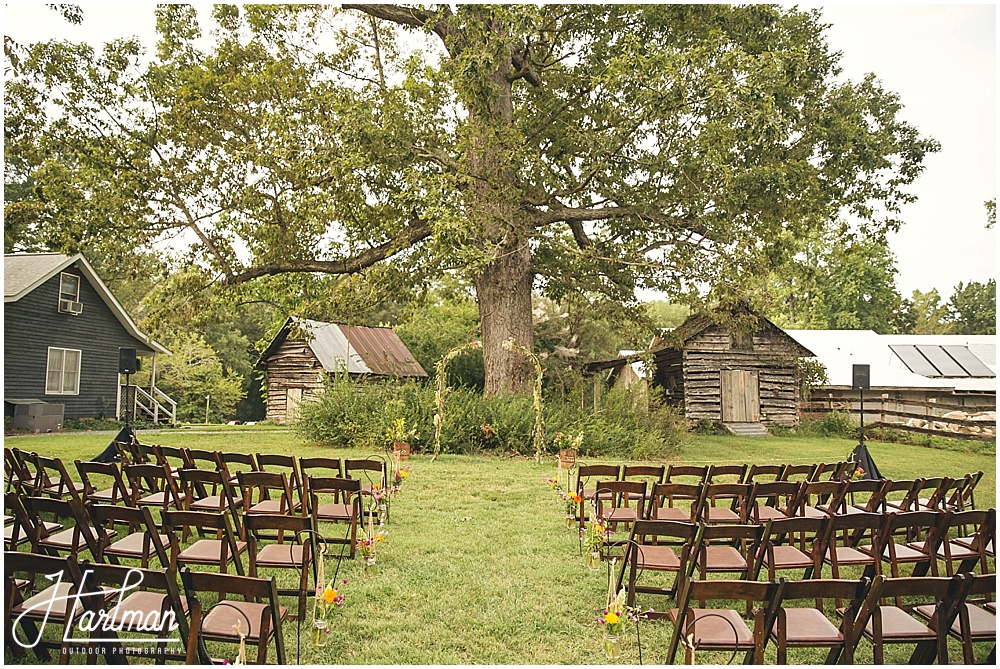 Outdoor Wedding Ceremony Inn at Celebrity Dairy