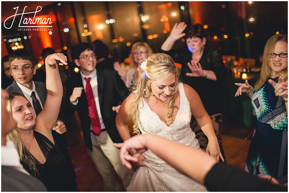 Morton Arboretum Wedding bride dancing