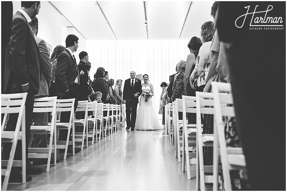 North Carolina Museum of Art Wedding indoor ceremony 0193