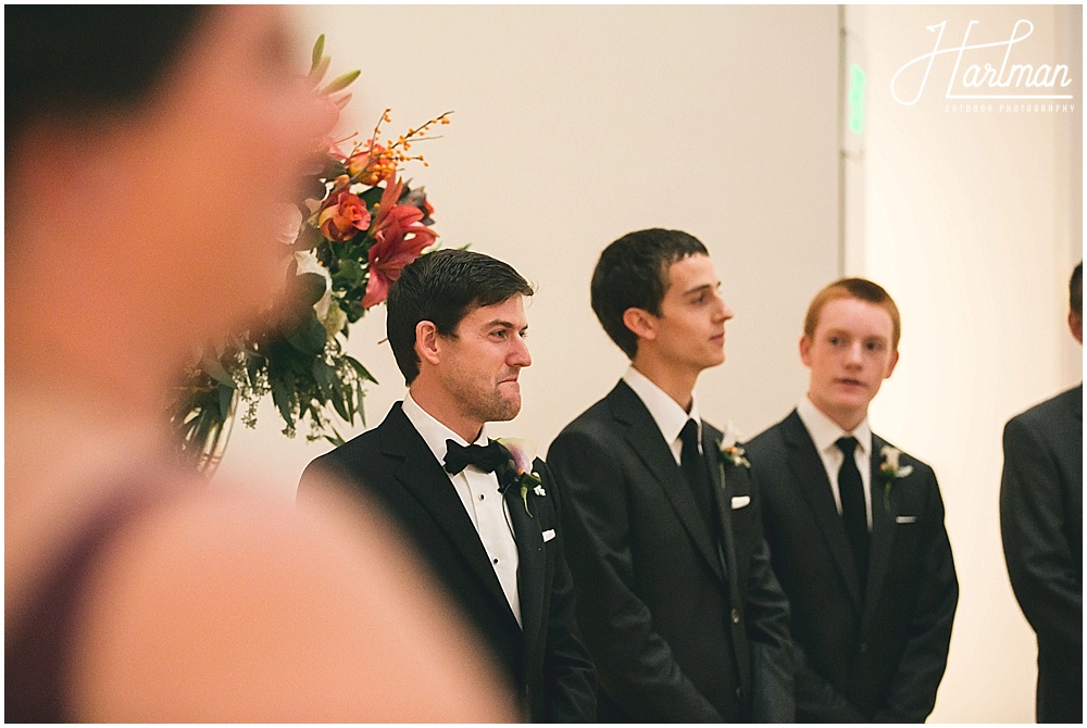 North Carolina Museum of Art NCMA Indoor Wedding ceremony 0194