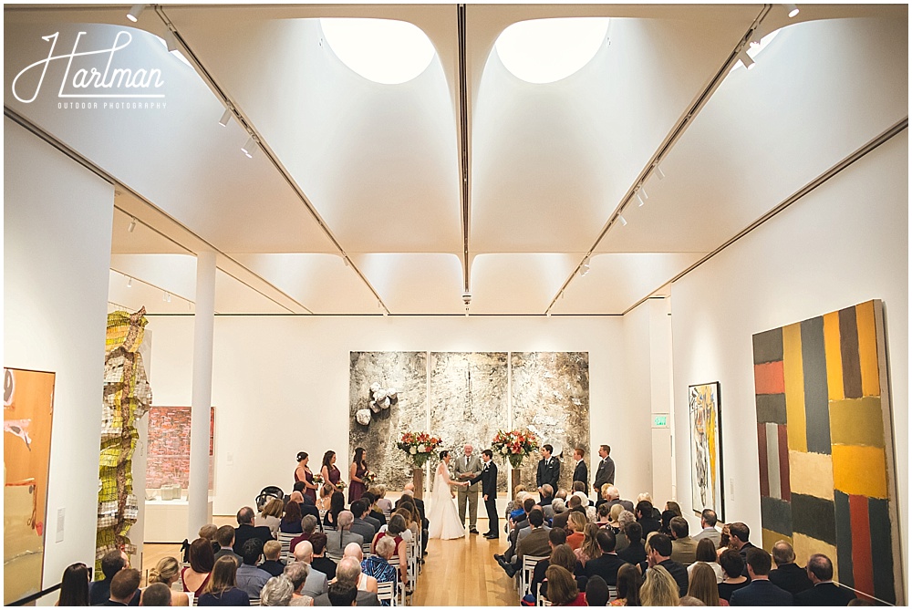 North Carolina Museum of Art Wedding Ceremony Indoors NCMA 0203