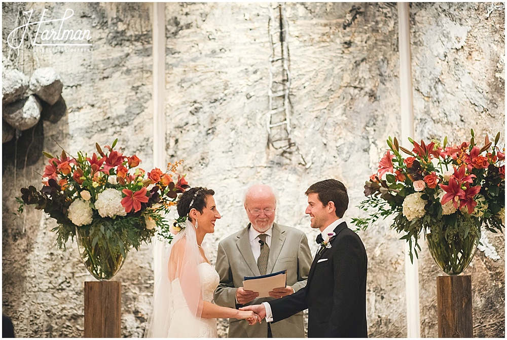 NC Museum of Art Indoor Wedding Ceremony 0206