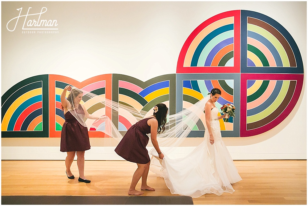 Bride at North Carolina Museum of Art Wedding 0210