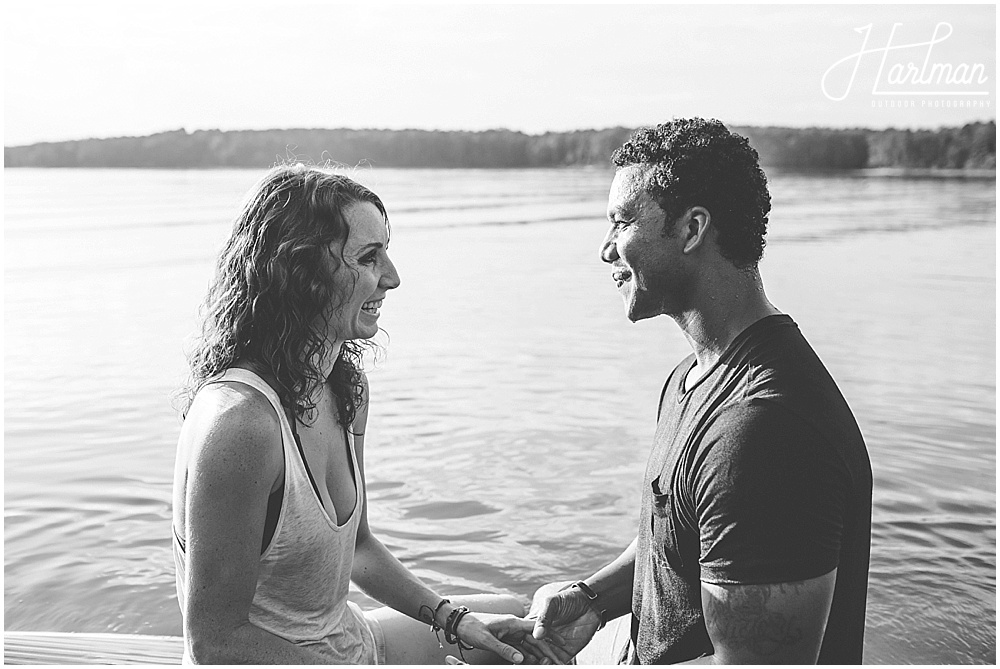 Paddle board Jordan Lake Engagement