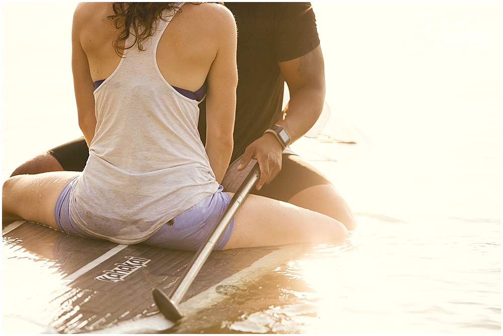 Paddle Board Jordan Lake Engagement Session