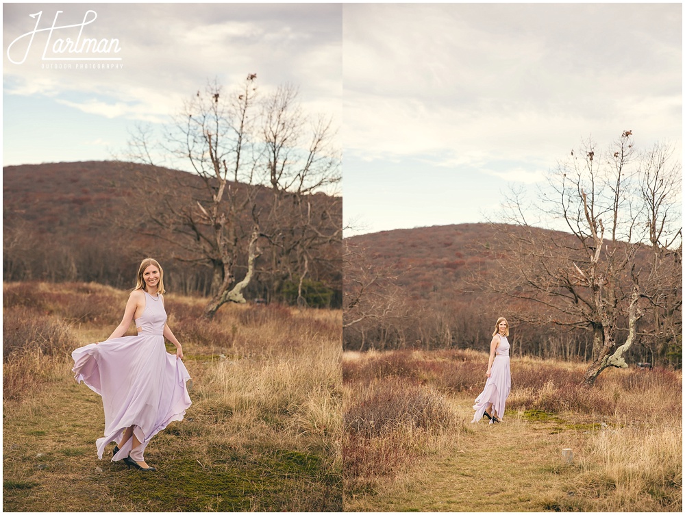 Big Meadows Shenandoah Elopement Bridal Portraits