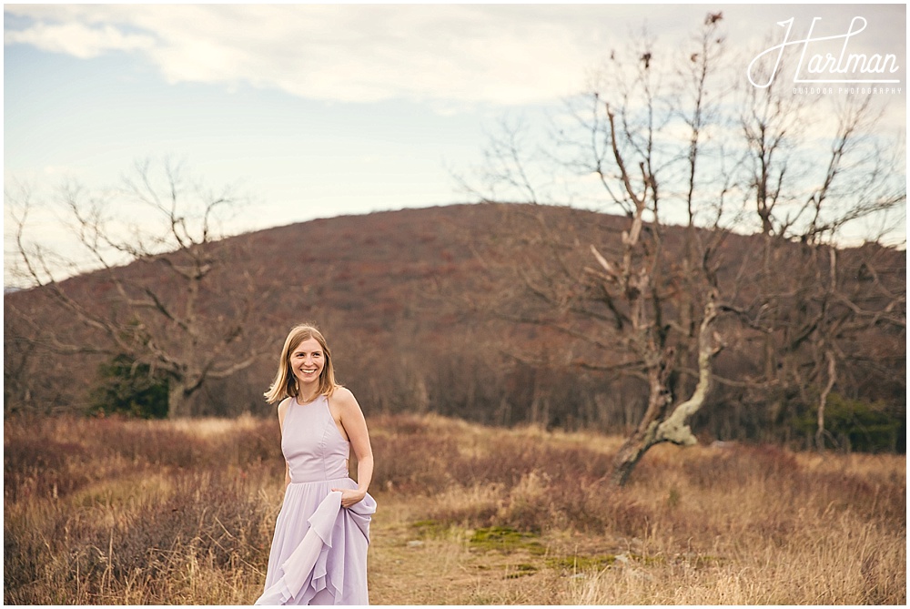 Big Meadows Shenandoah Elopement Bride and Groom