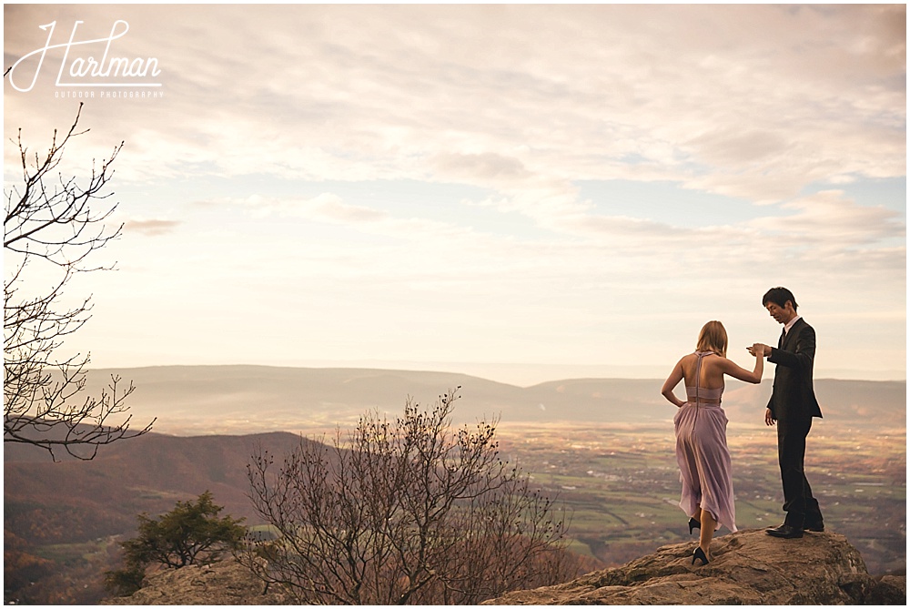 Shenandoah National Park Mountaintop Cliffside Elopement 1083