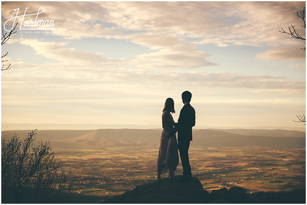 Best View in Shenandoah National Park Elopement Wedding Ceremony Site 1090