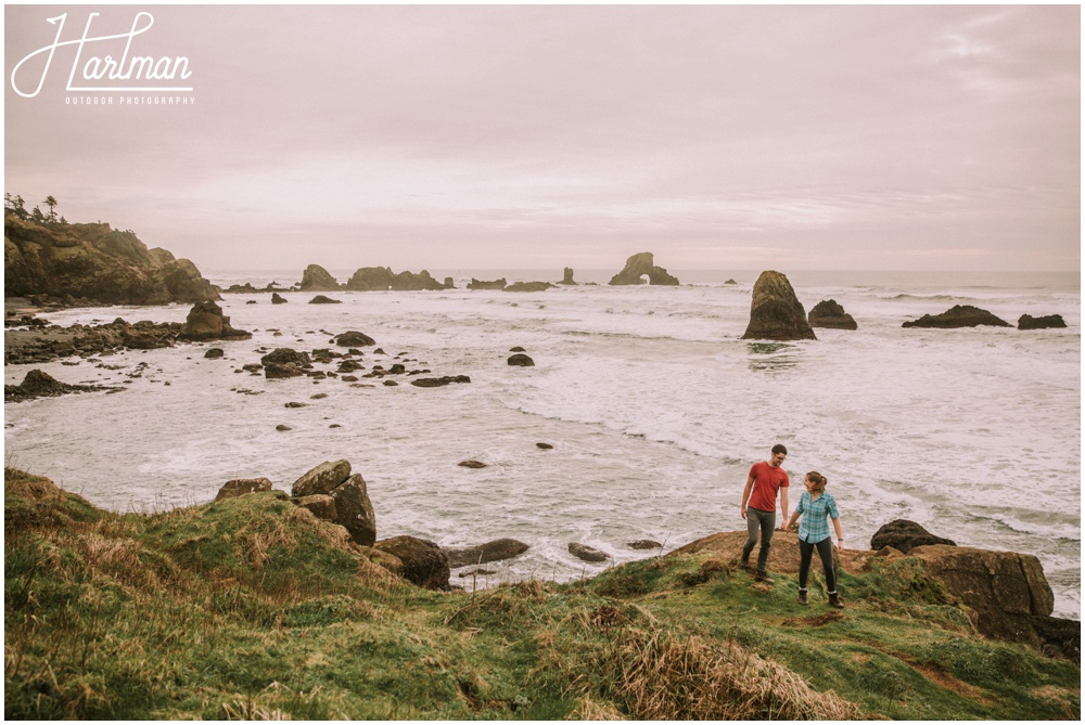 Ecola State Park Elopement Engagement 0031