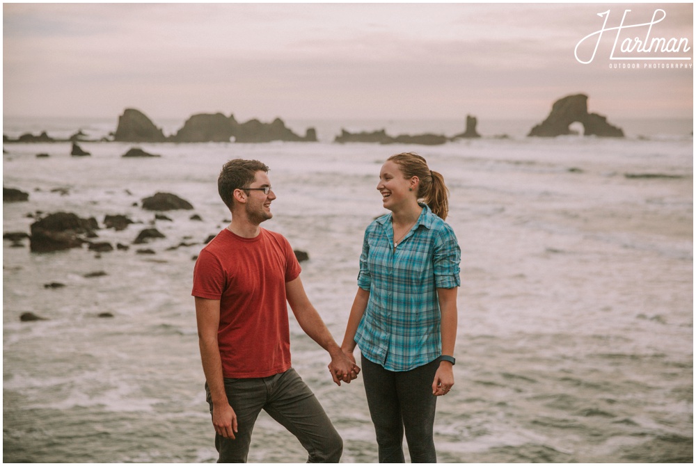 Ecola State Park Elopement Engagement 0032