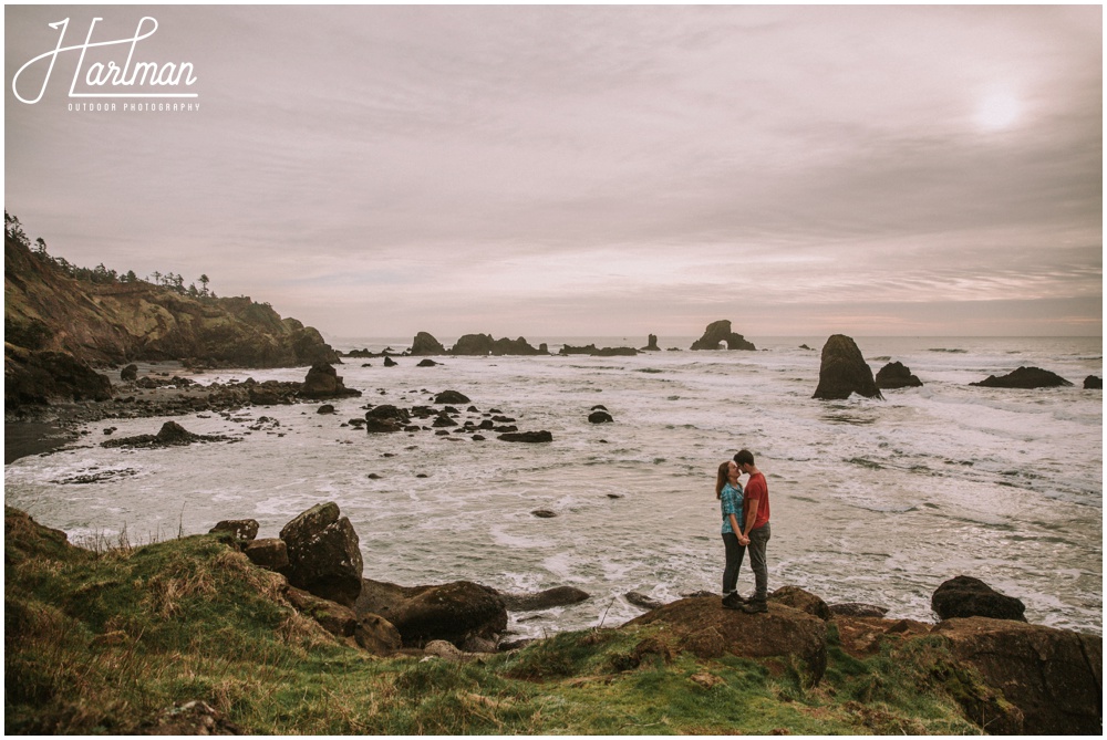 Ecola State Park Elopement Engagement 0033