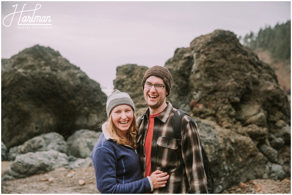 Ecola State Park Elopement Engagement 0037