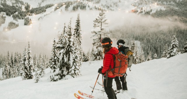 Kim + Kevin | Backcountry Skiing Adventure Session in the Cascades