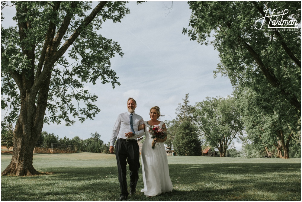 Boone North Carolina Bohemian Outdoor Wedding _0015