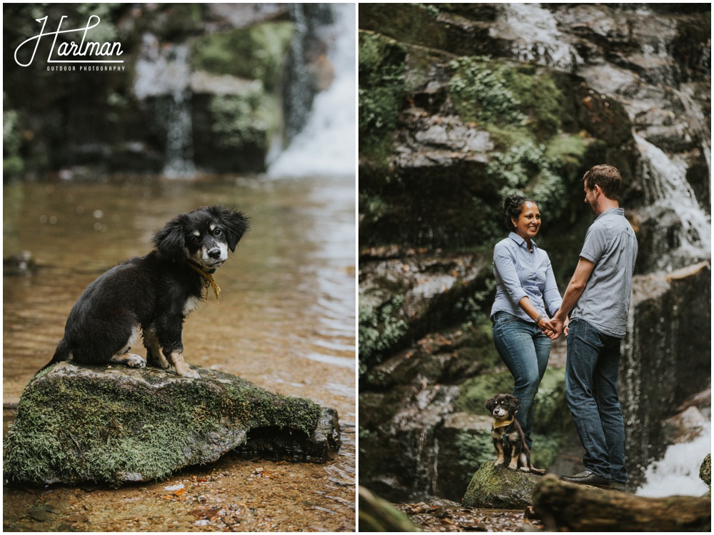 Brevard Asheville NC Waterfall Engagement _0007