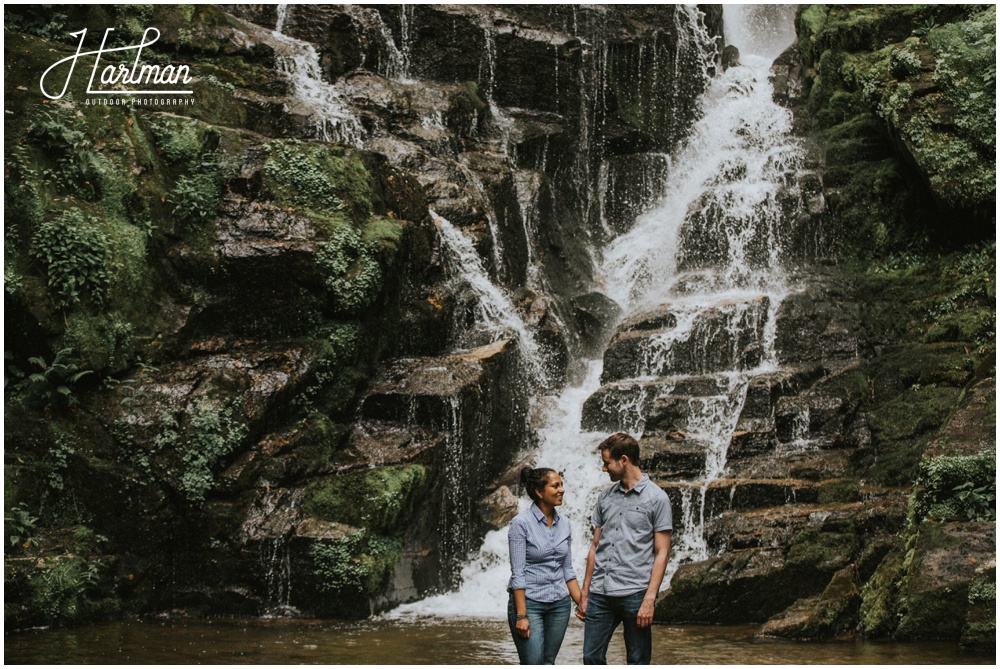 North Carolina Waterfall Engagement Session_0015