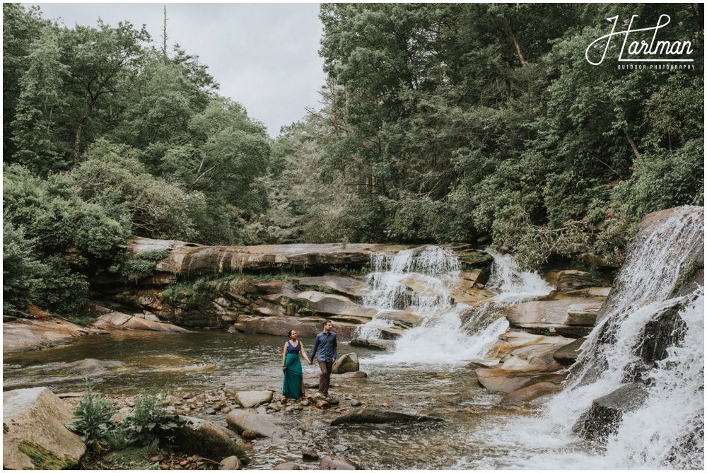 Asheville NC Waterfall Elopement _0017