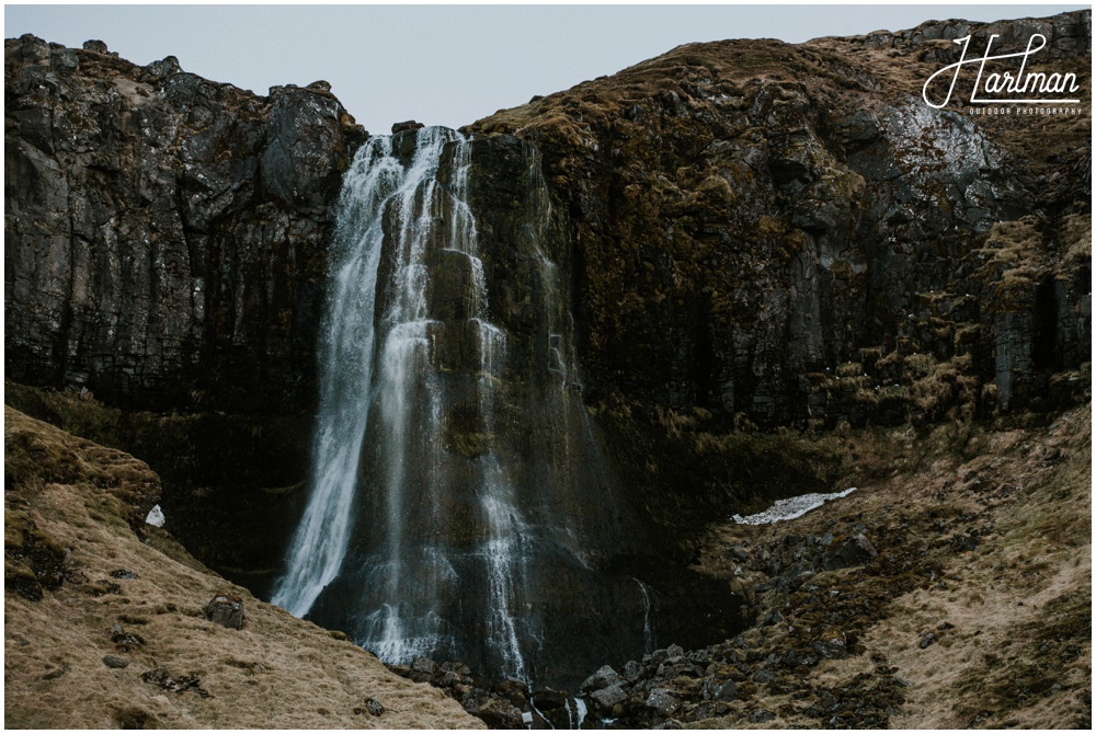 Iceland waterfall wedding ceremony site snaefellsness _0032