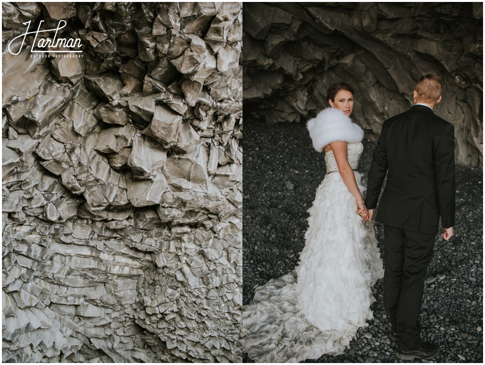Iceland Black Sand Beach Wedding Ceremony _0039
