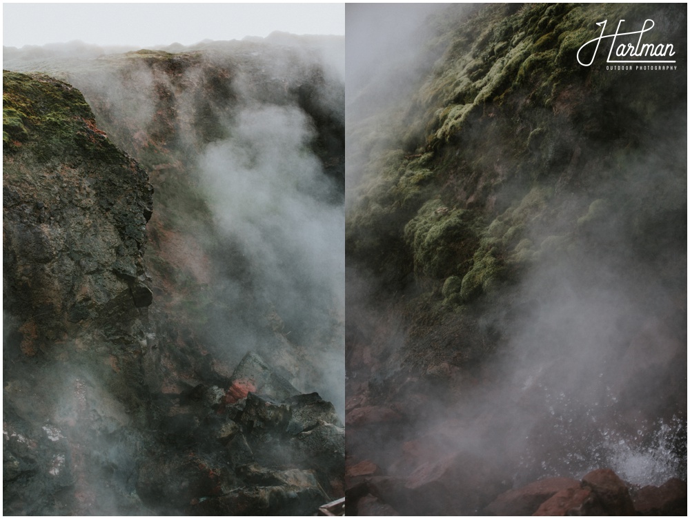 Iceland Elopement in Geothermal Steaming hot springs _0054