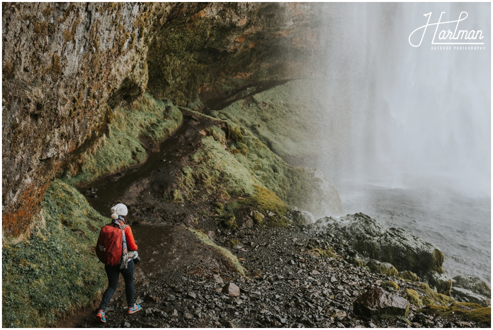 Seljalandsfoss Waterfall Wedding Iceland _0011