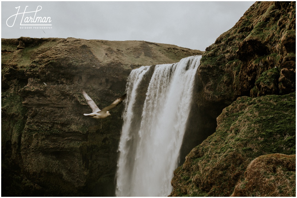 Waterfall Wedding Ceremony Location Iceland _0008