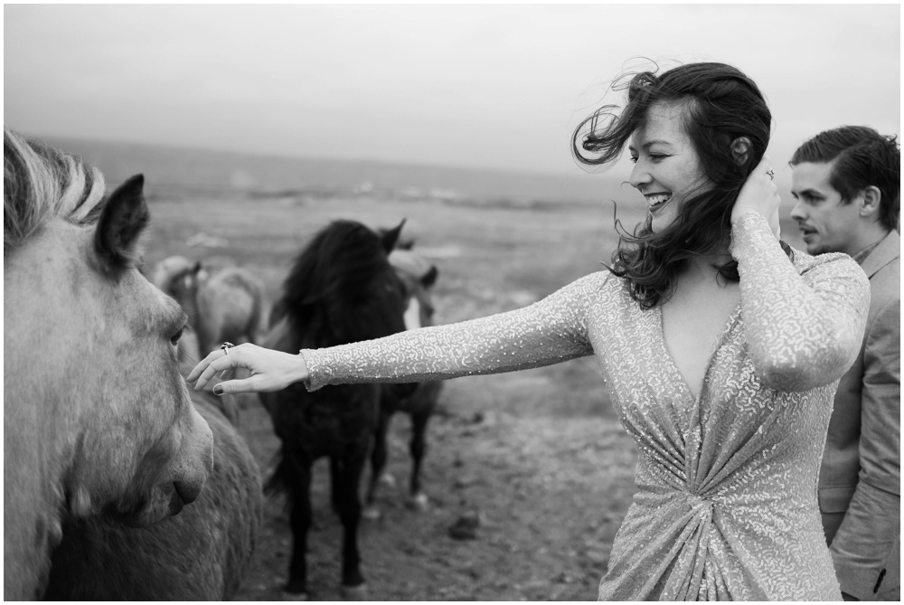 Icelandic Horses Wedding Bride