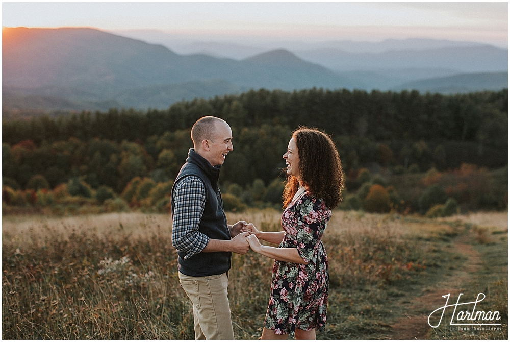 hot springs north carolina engagement session 