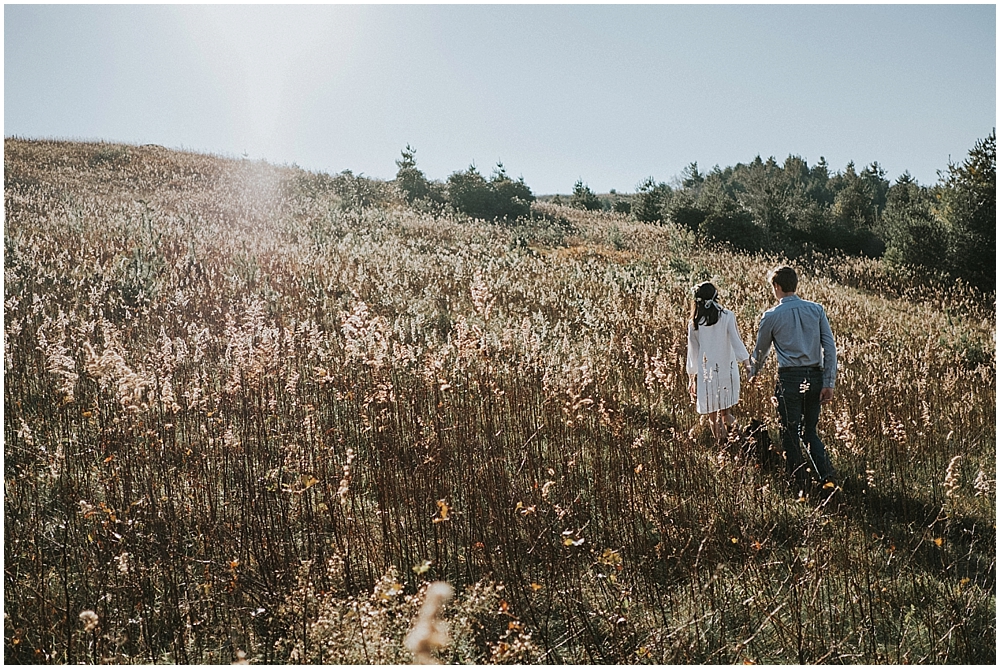 blue ridge parkway engagement session boone, NC 