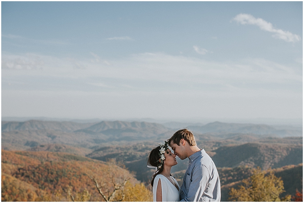 Blue Ridge Parkway elopement Boone, NC