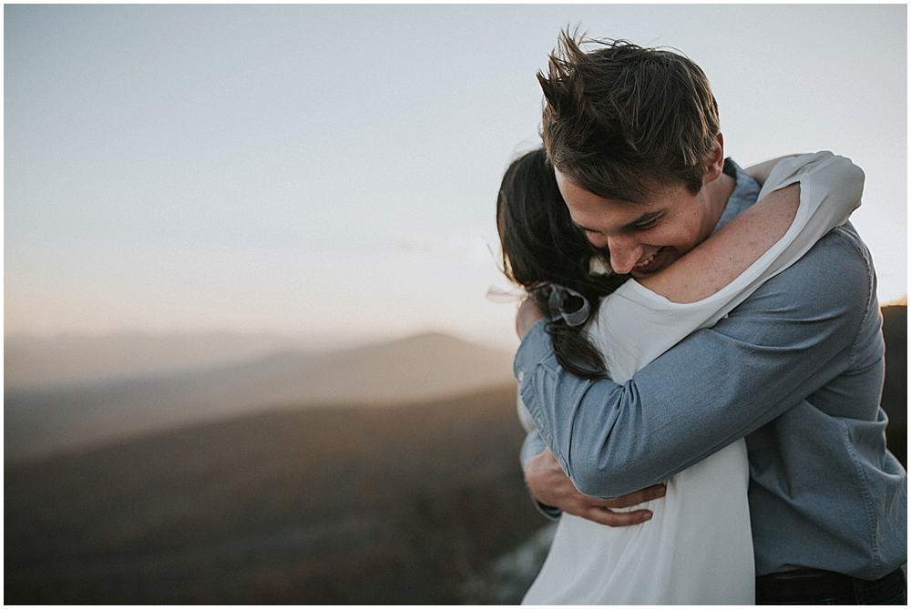 boone blue ridge parkway engagement 