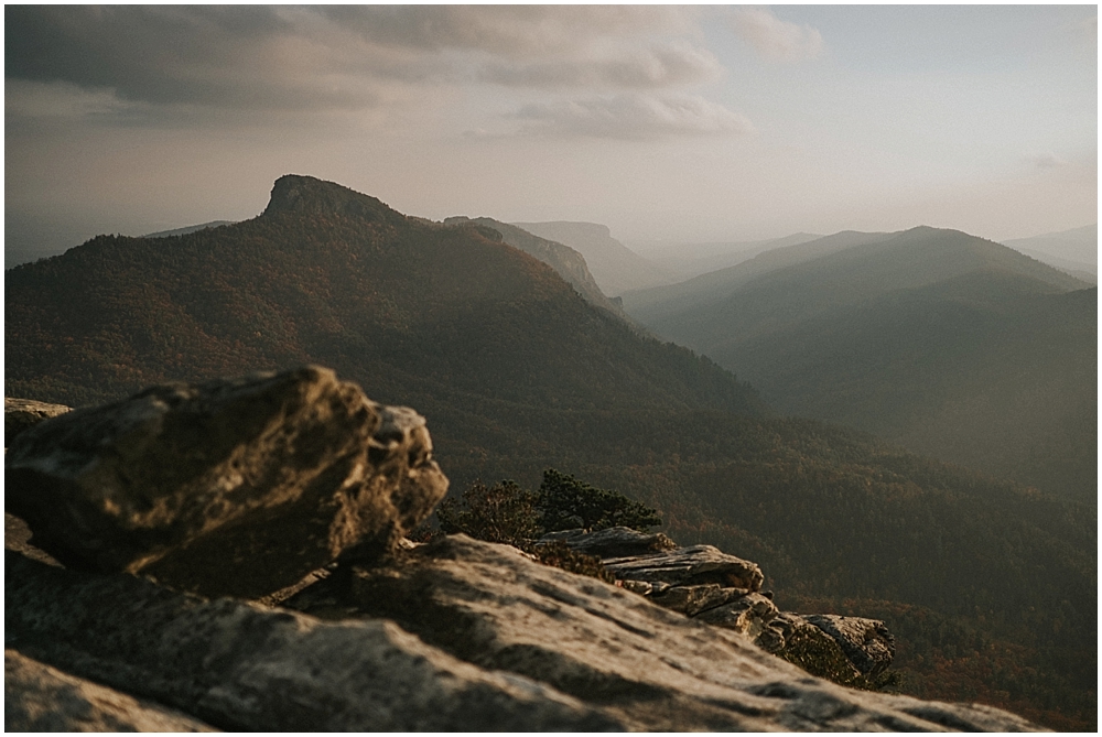 hawksbill mountain engagement session