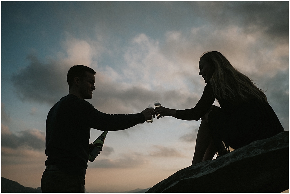 engagement session hawksbill mountain nc 