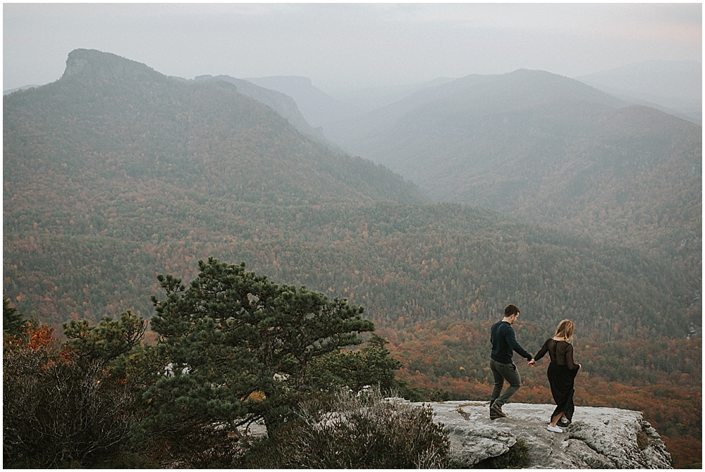 asheville north carolina engagement session 