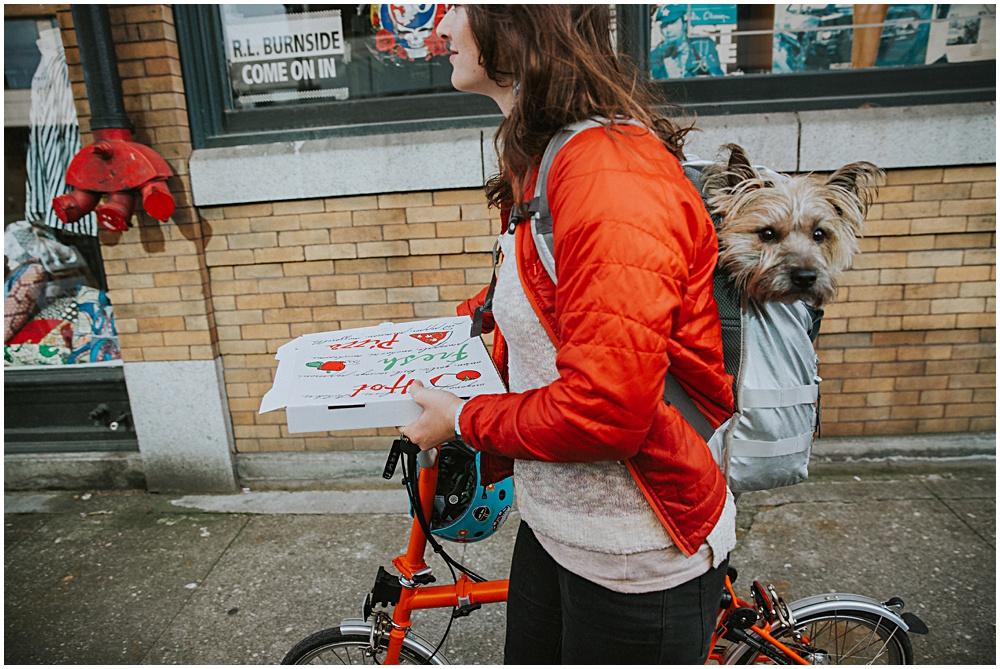 Portland Biking Dog