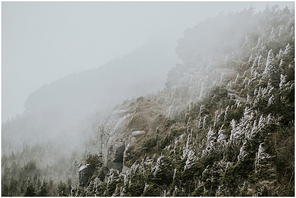 Grandfather Mountain Snowy Winter