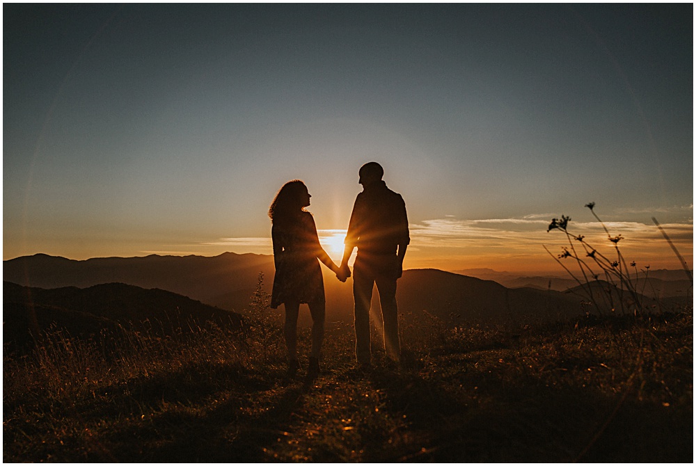 Max Patch Sunset Engagement Session