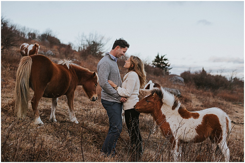 Wild Ponies Engagement Session Virginia