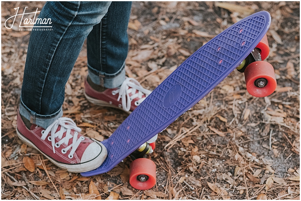 skateboard engagement session 