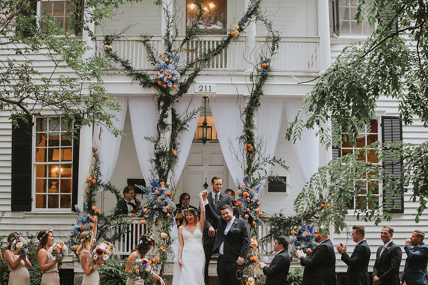 Bohemian outdoor wedding 