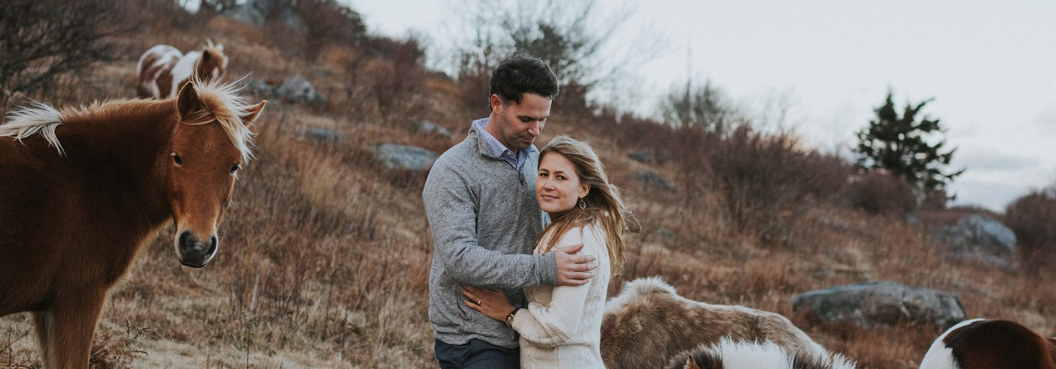 Kealy + Garrett | Virginia Mountain Adventure with Wild Ponies