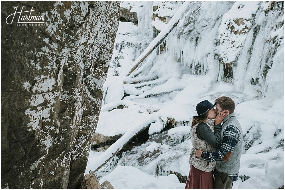 North Carolina waterfall elopement 