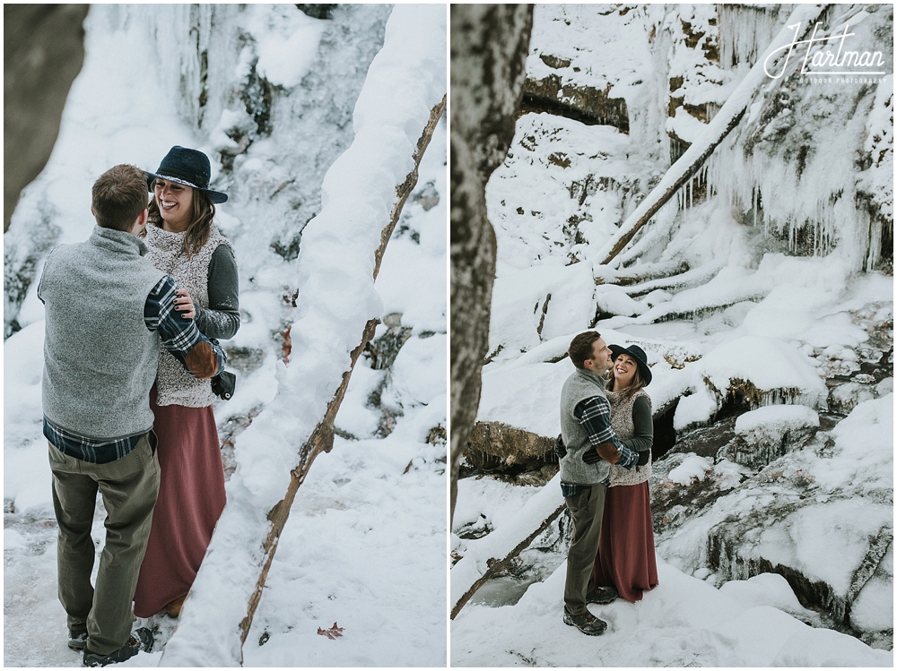 North Carolina waterfall wedding 